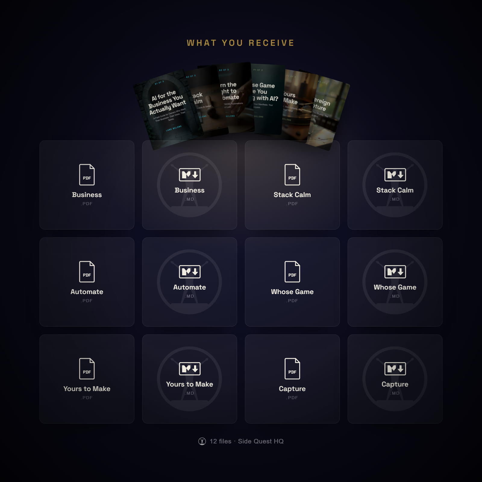 The Foundation Bundle - what you receive: every file in the bundle