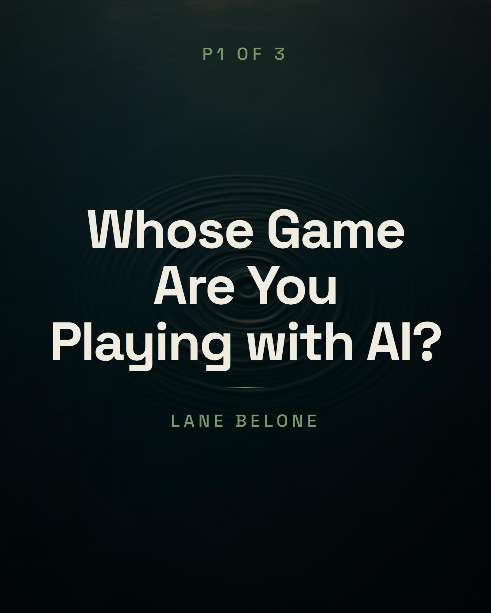 Whose Game Are You Playing with AI? cover